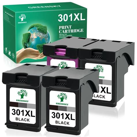 Xl Greensky Pack De X Cartouches D Encre Noire Et Trois Couleurs