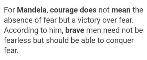 What Does Courage Mean To Mandela Brainly In