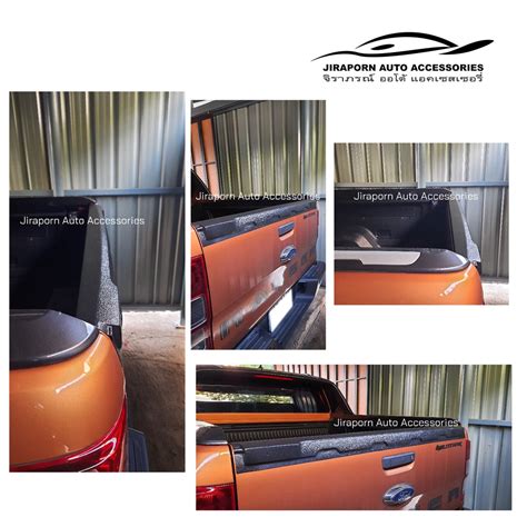 กนรอยฝากระบะทาย ครอบกนรอยกระบะทายK FORD RANGER 2012 2019 BT 50