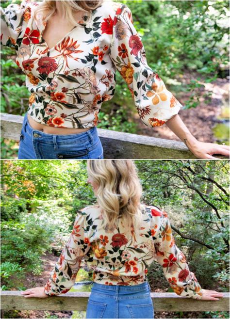 7 Wrap Over Blouse Sewing Pattern NureenCorbie