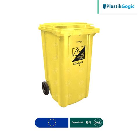 Contenedor Con Ruedas Plastik Gogic L Gal Zero Spill