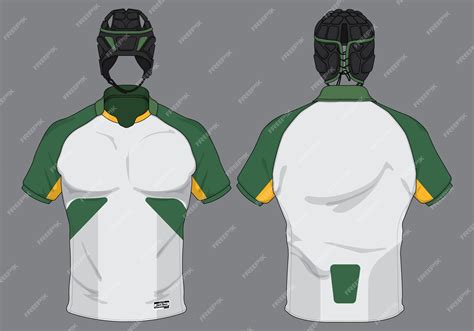 Premium Vector | Rugby jersey uniform design set vector