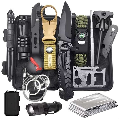 Zestaw Przetrwania Survivalowy Wojskowy Multitool Latarka 32w1 NOWY