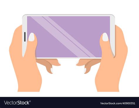 Female Hands Holding Smartphone Flat Royalty Free Vector