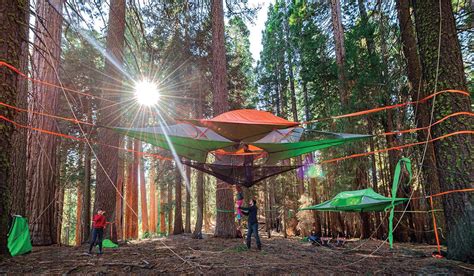 Camp In The Air New Suspended Treehouse Tents And Hammocks Designed By