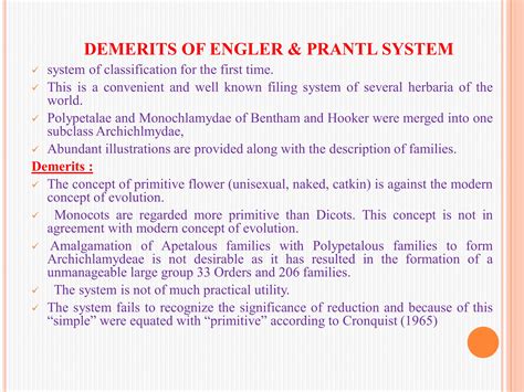 Engler And Prantl System Of Classification In Plant Taxonomy PPT