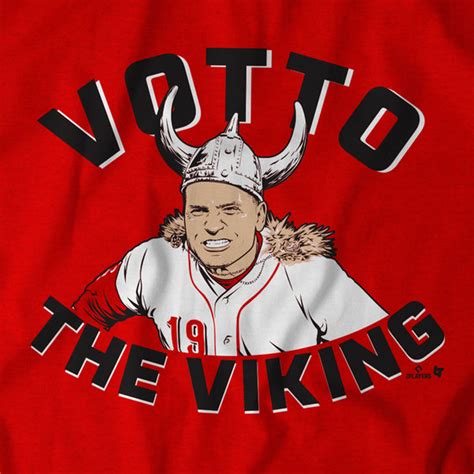 Joey Votto The Viking Shirt Cincinnati Mlbpa Licensed Breakingt