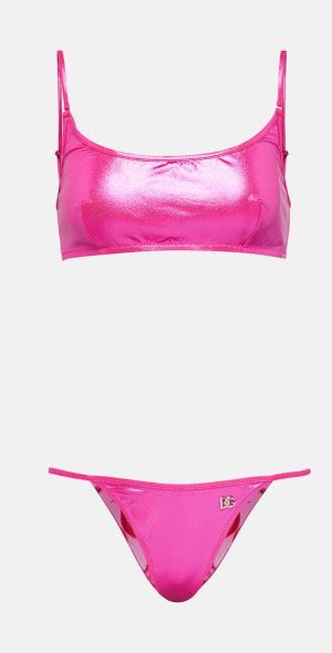 Dolce Gabbana Metallic Bikini