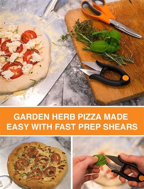 Diy Herb Garden Pizza With Fiskars Fast Prep Shears Homemade Comfort