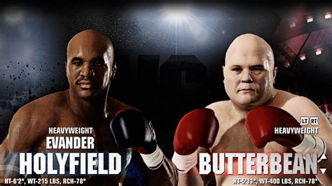 Fight Night Champion Evander Holyfield Vs Butterbean YouTube