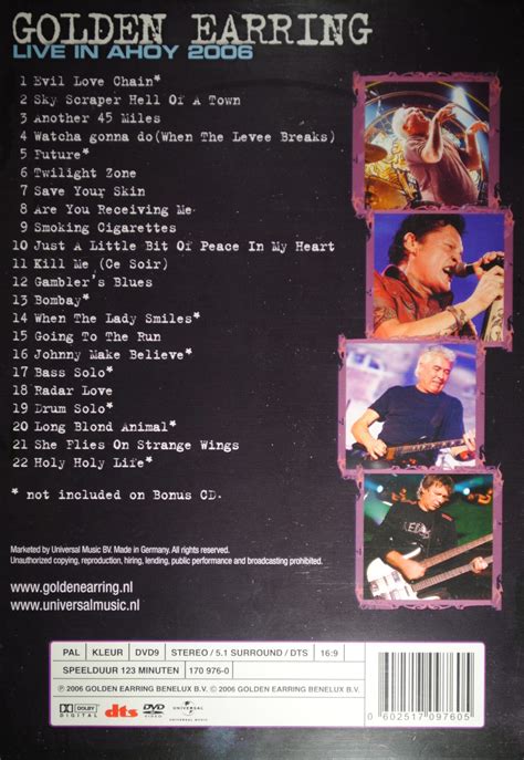 Golden Earring Live In Ahoy Dvd Cd