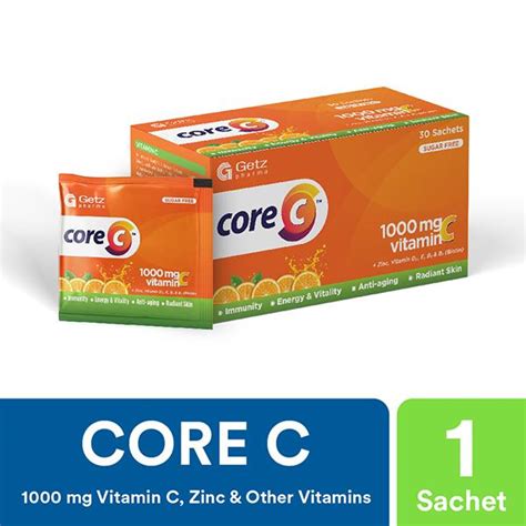 Core C Sachets Sugar Free 30s Buy Online At Dvago® Pharmacy