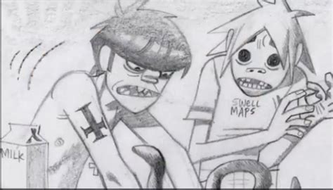 Charts Of Darkness Gbitez Storyboard Gorillaz Art Gorillaz Monkeys Band