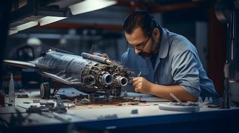 Premium Photo | An aerospace engineer working on aircraft design