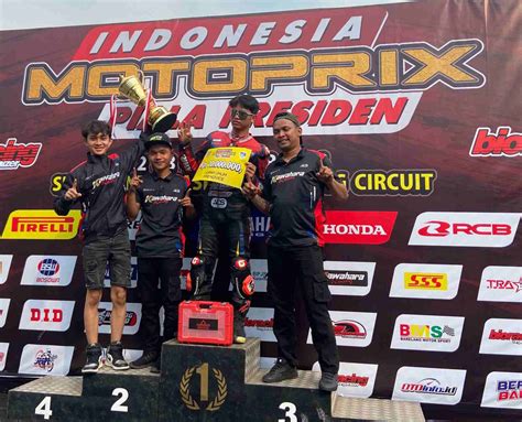 Perdana Naik Kelas Novice Akbar Abud Sukses Juara Nasional Motoprix