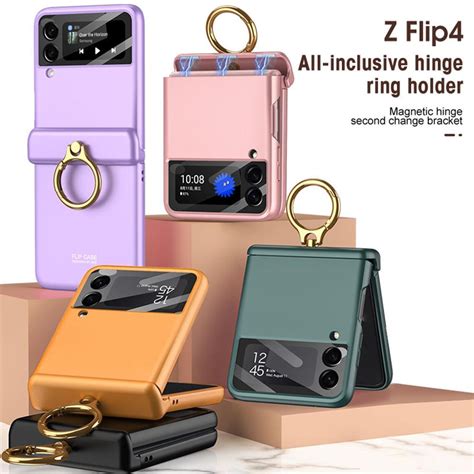 Armor Case with Ring Bracket Stand for Samsung Galaxy Z Flip 4 (Magnet ...