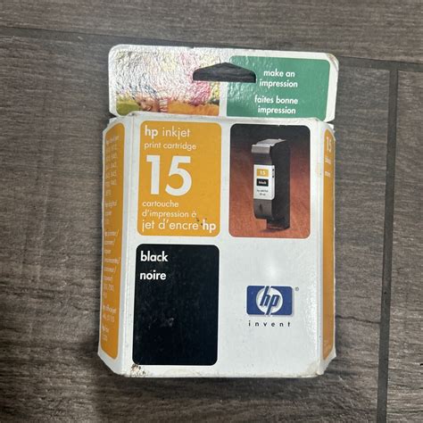 GENUINE HP 15 BLACK INK CARTRIDGE (C6615DC) ~ NEW IN BOX Exp 2004 ...