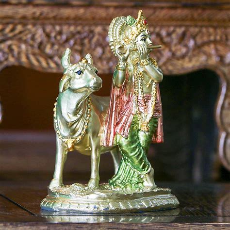 Buy Hindu God Lord Krishna Statue Indian Idol Krishna Sculpture Home