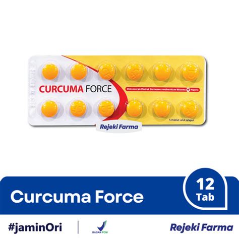 Jual Curcuma Force 1 Strip Isi 12 Tablet Tab Forte Suplemen Fungsi