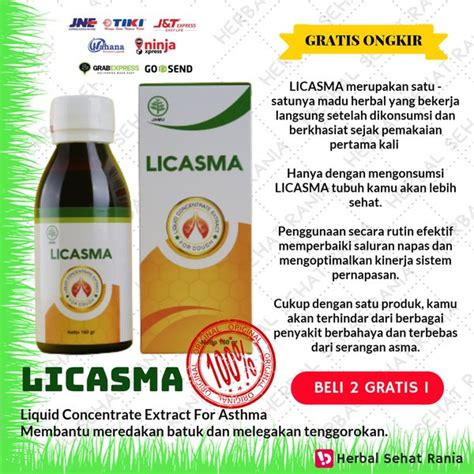 Jual Obat Herbal Pernapasan Terbaik Madu Licasma Original Obati Atasi