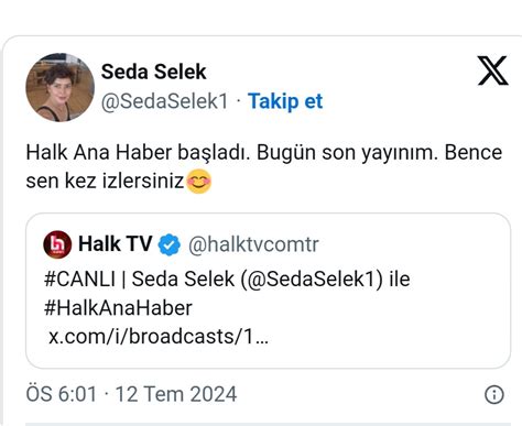 Halk Tv De Ece Ner Depremi Ana Haber Sunucusu Seda Selek Istifa Etti