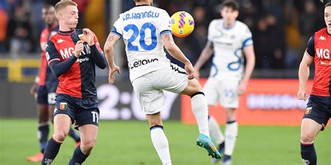 Genoa Inter 0 0 Tabellino Statistiche E Marcatori