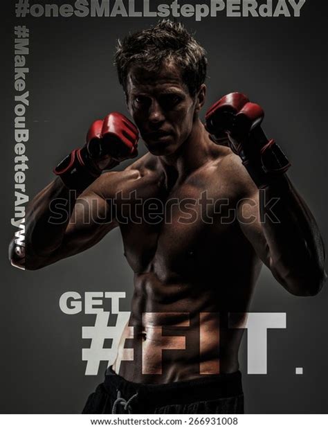 Fighter Naked Torso Isolated On Grey Stock Photo Shutterstock