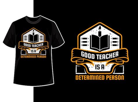 Premium Vector Vintage Typography Teacher T Shirt Design Template