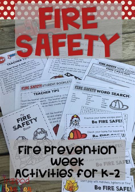 Fire Safety Week Activities - Fire Prevention Month | Library skills ...