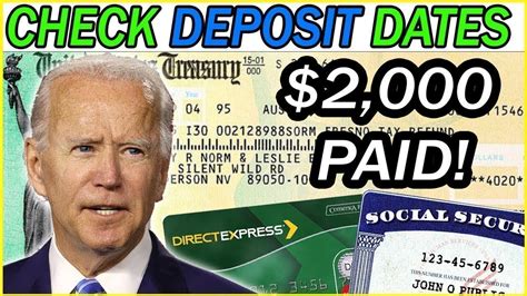 Irs Sends The Bill Today Check Deposit Dates Stimulus Coming