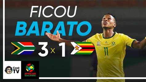 ÁFRICA DO SUL 3 X 1 ZIMBÁBUE MELHORES MOMENTOS ELIMINATÓRIAS