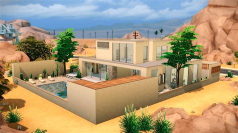 Desert Home I Villa Ito Inspired I Stop Motion Build I The Sims 4 I No