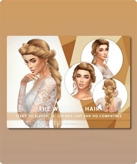 Sonyasims The Wedding Hair Early Access On Patreon By Sonyasimscc