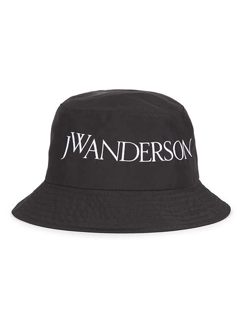 JW Anderson Logo Bucket Hat Black Editorialist