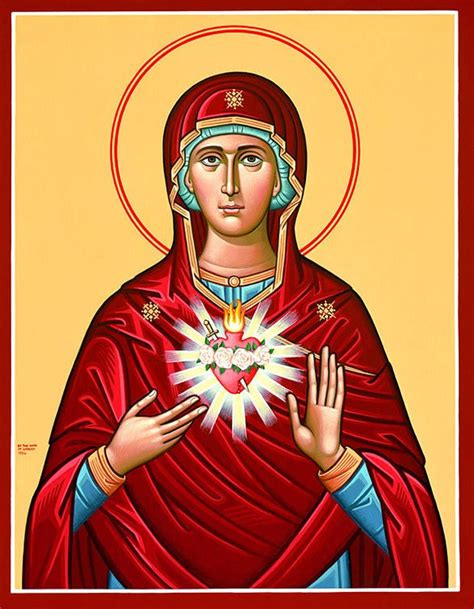 Immaculate Heart Of Mary Icon