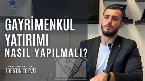 GAYRİMENKUL YATIRIMI NASIL OLUR ARAZİ VE ARSA EV SAHİBİ VE KİRACI