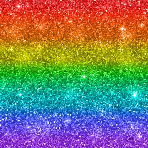 Multicolor Rainbow Glitter Background Vector