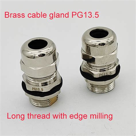 Pg13 5 Long Thread IP68 Nickel Plated Brass Cable Glands Cable Gland