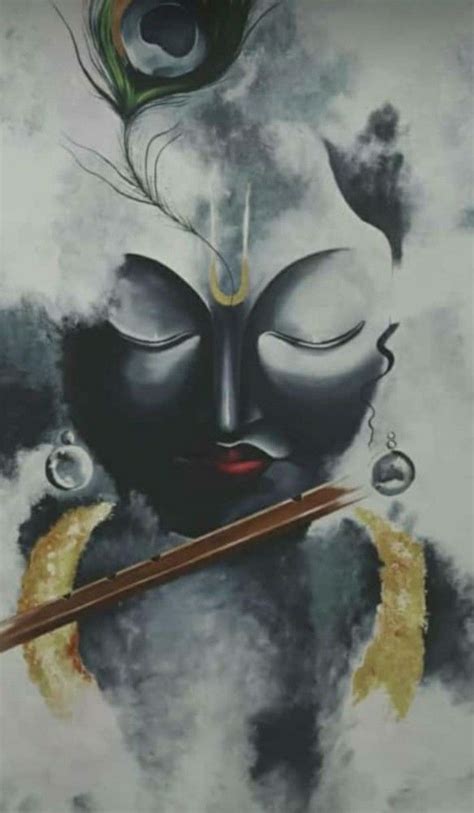 Krishna The Divine Supreme Power Drew By Me Krishna Painting