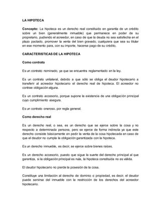 Trabajo Siobre La Hipoteca Contratos Pdf