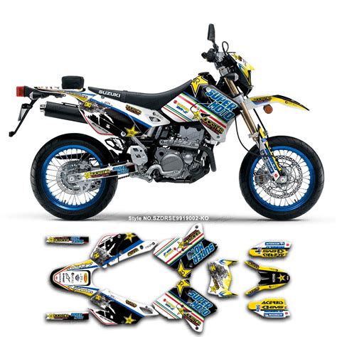 Kungfu Graphics Custom Decal Kit For Suzuki DRZ 400 SM DRZ400SM