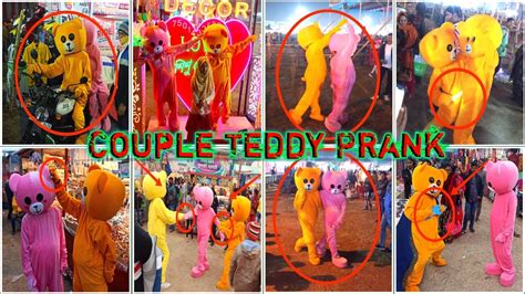 Couple Teddy Irritating People On Public 🤣😅🤣 Prank On Cute Girls 😂😄🤣