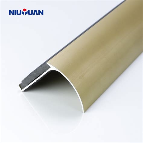 Anti Slip Stairs Stair Parts Metal Bullnose Aluminum Stair Nosing