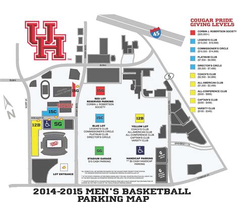 UH parking map - U of h map (Texas - USA)