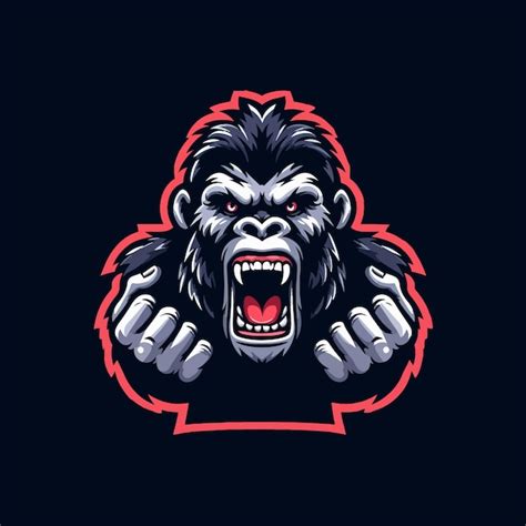 Vector Angry Gorilla Mascot Logo Illustration Premium Ai Generated Vector