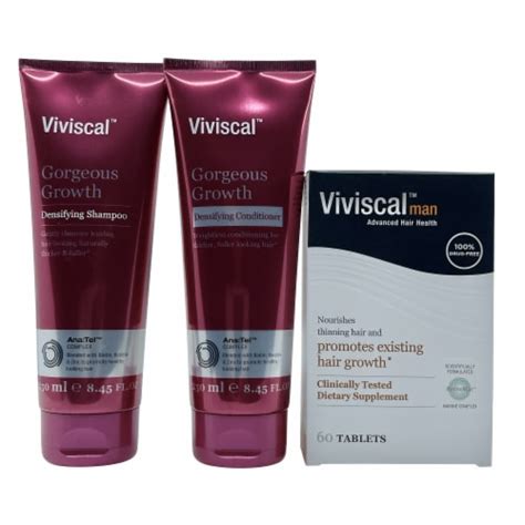 Viviscal Densifying Shampoo And Conditioner 845 Oz Each And Viviscal Man 60 Tablets 1 Kroger