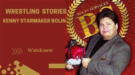 Wrestling Interview With Cg Special Guest Kenny Starmaker Bolin Youtube