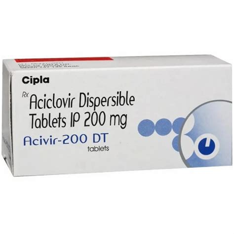 Acivir Dt Aciclovir Dispersible Tablets At Rs Stripe Nagpur