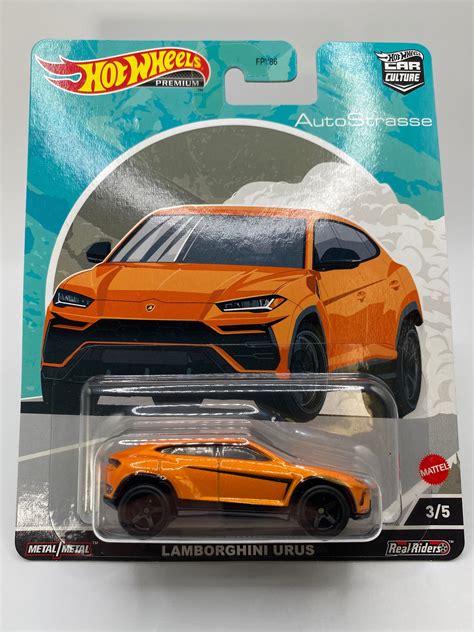 Hot Wheels Premium Lamborghini Urus Orange Etsy