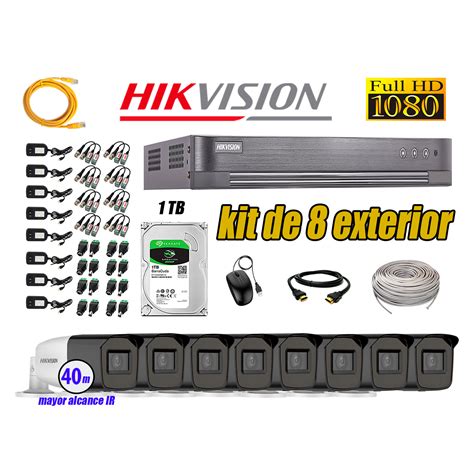 Ripley Hikvision C Maras De Seguridad Kit Exterior Varifocal Full